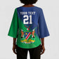 Custom Rugby African Namibia Kimono Sleeve Blouse Welwitschias African Fish Eagle