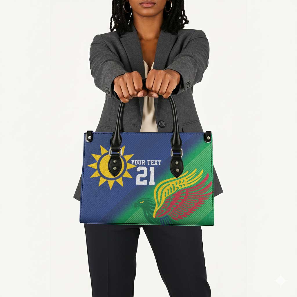Custom Rugby African Namibia Leather Bag Welwitschias African Fish Eagle