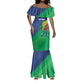 Custom Rugby African Namibia Mermaid Dress Welwitschias African Fish Eagle - African Pride