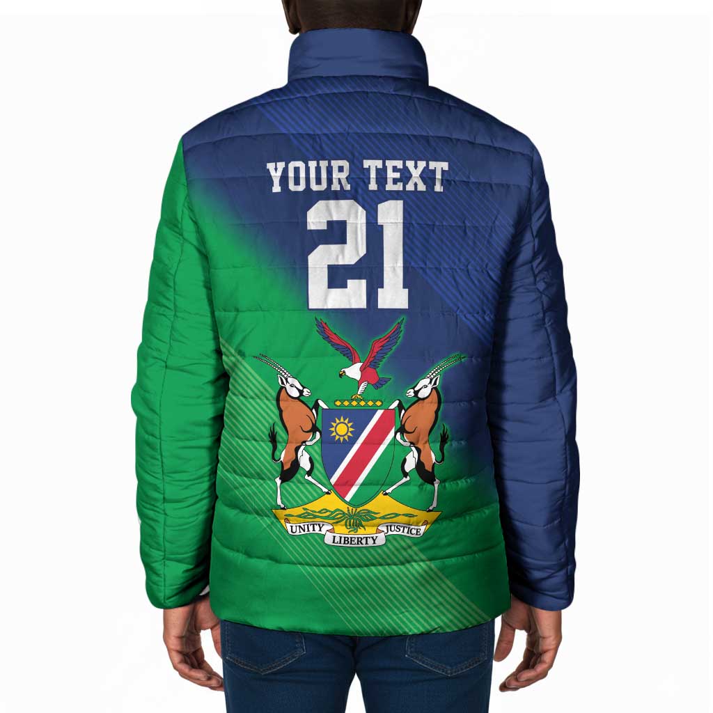 Custom Rugby African Namibia Padded Jacket Welwitschias African Fish Eagle