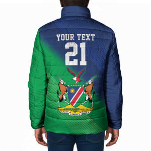 Custom Rugby African Namibia Padded Jacket Welwitschias African Fish Eagle