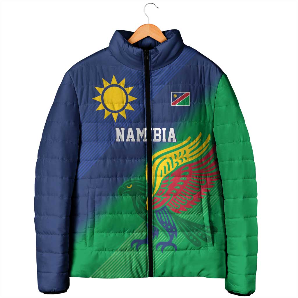 Custom Rugby African Namibia Padded Jacket Welwitschias African Fish Eagle