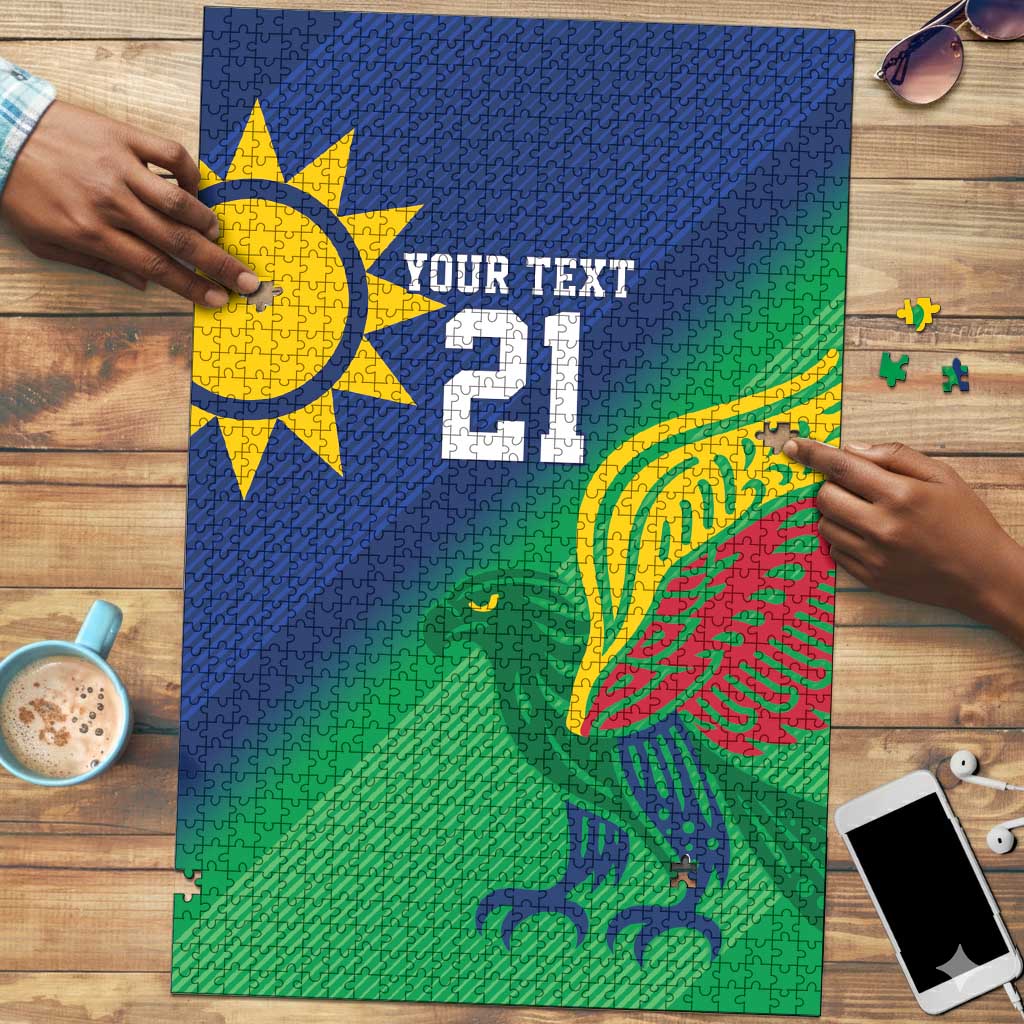 Custom Rugby African Namibia Puzzle Welwitschias African Fish Eagle