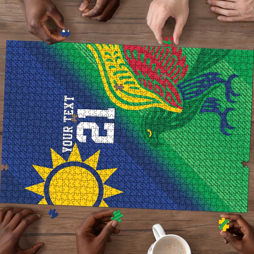 Custom Rugby African Namibia Puzzle Welwitschias African Fish Eagle