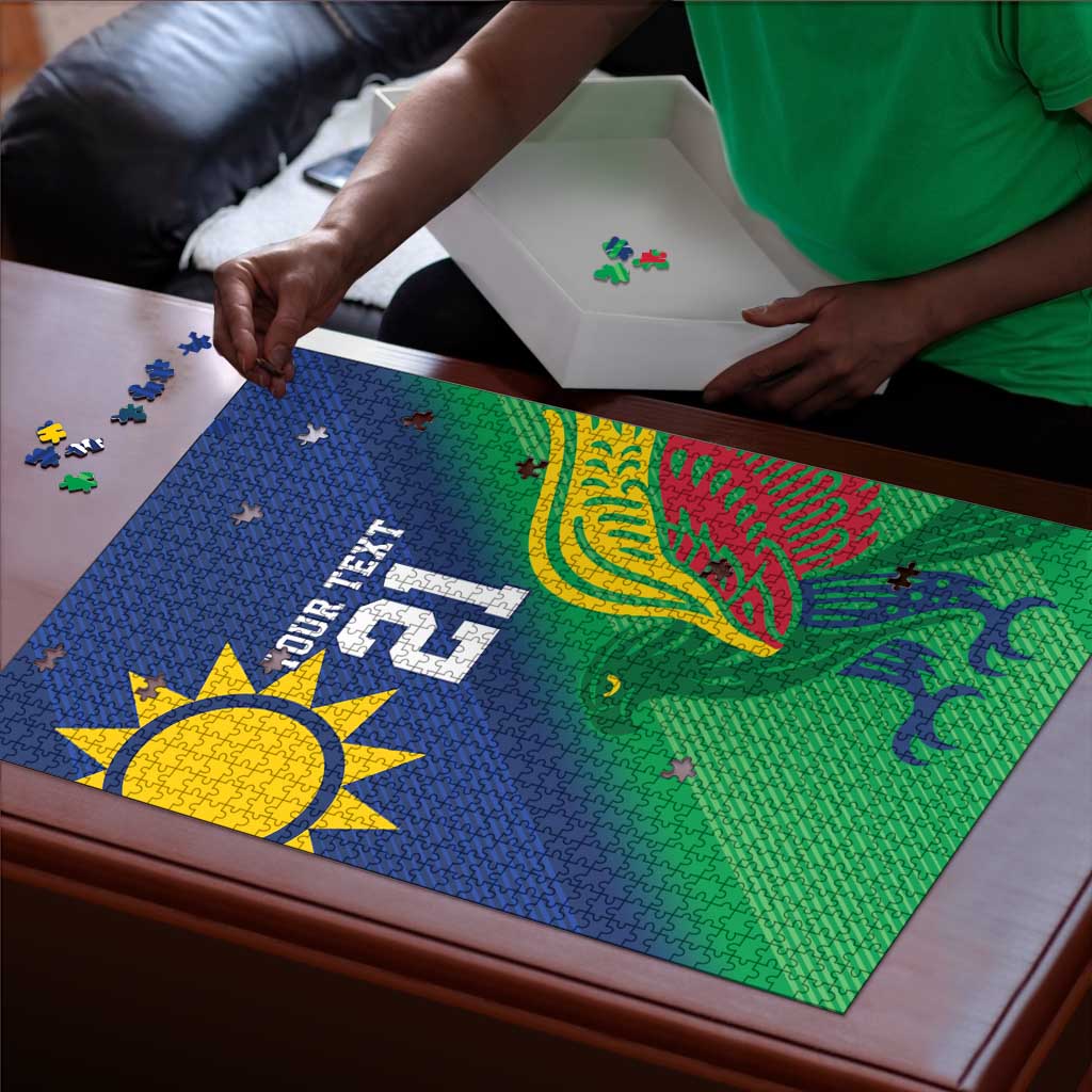 Custom Rugby African Namibia Puzzle Welwitschias African Fish Eagle