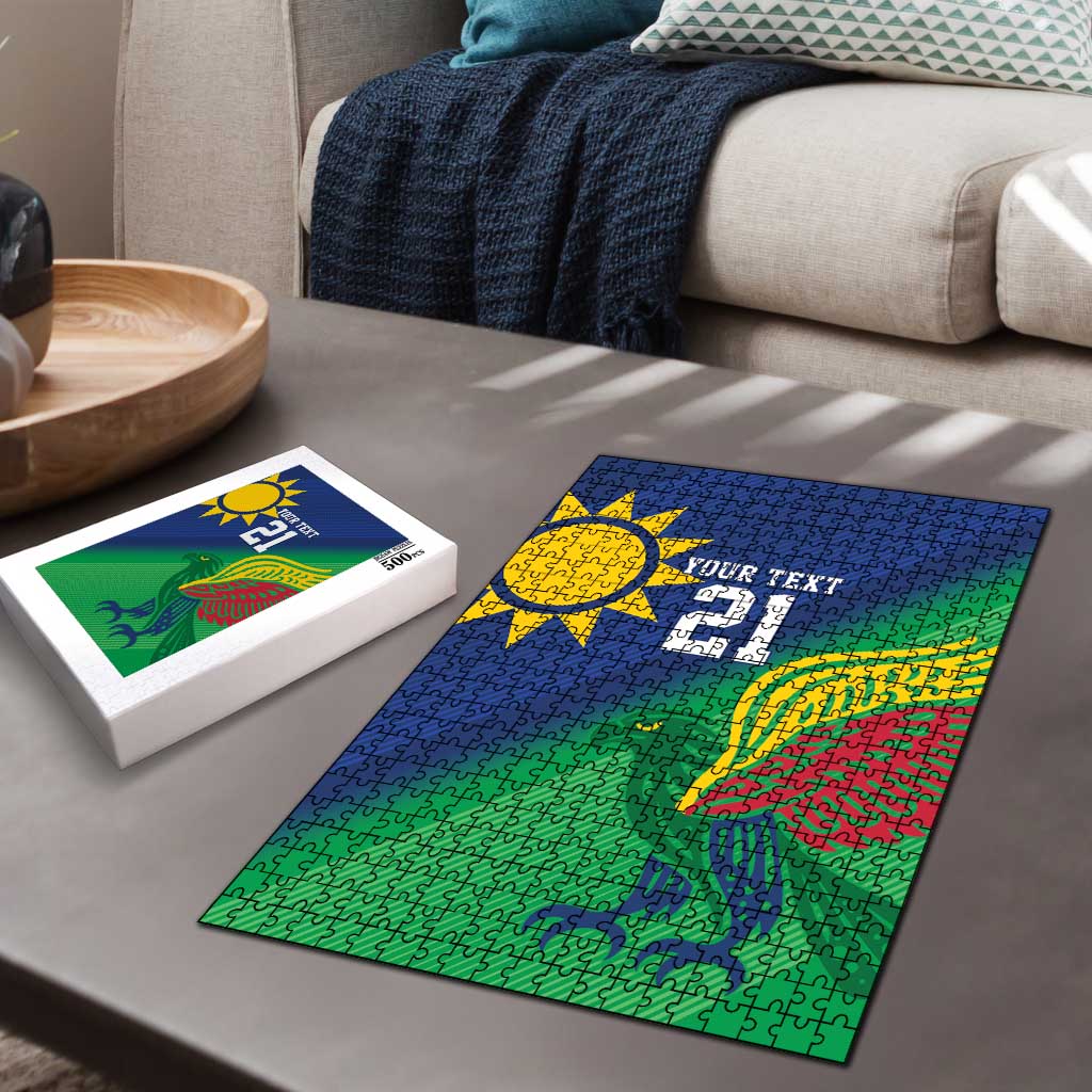 Custom Rugby African Namibia Puzzle Welwitschias African Fish Eagle