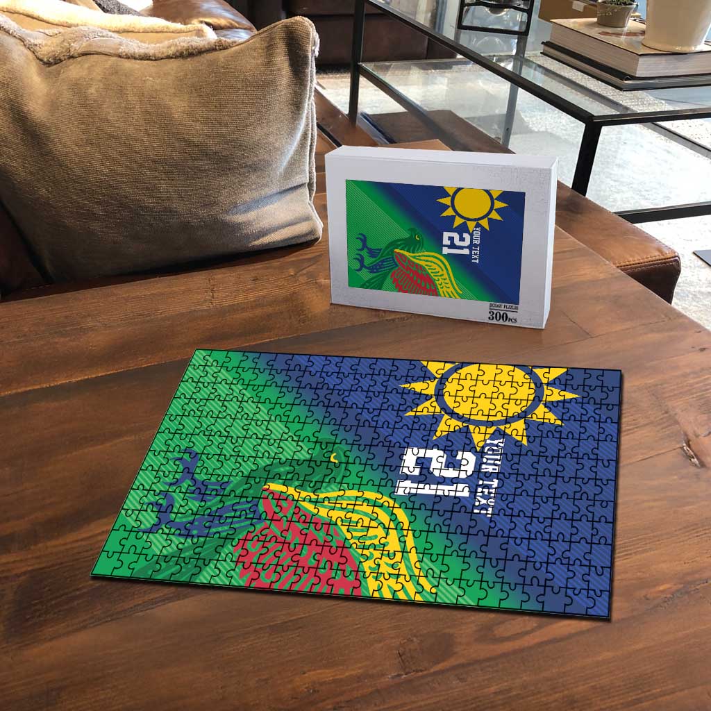 Custom Rugby African Namibia Puzzle Welwitschias African Fish Eagle