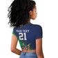 Custom Rugby African Namibia Raglan Cropped T shirt Welwitschias African Fish Eagle - African Pride