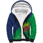 Custom Rugby African Namibia Sherpa Hoodie Welwitschias African Fish Eagle - African Pride