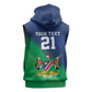 Custom Rugby African Namibia Sleeveless Hoodie Welwitschias African Fish Eagle - African Pride