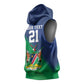 Custom Rugby African Namibia Sleeveless Hoodie Welwitschias African Fish Eagle - African Pride