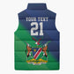 Custom Rugby African Namibia Sleeveless Puffer Jacket Welwitschias African Fish Eagle