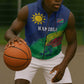 Custom Rugby African Namibia Sleeveless Zip Hoodie Welwitschias African Fish Eagle - African Pride