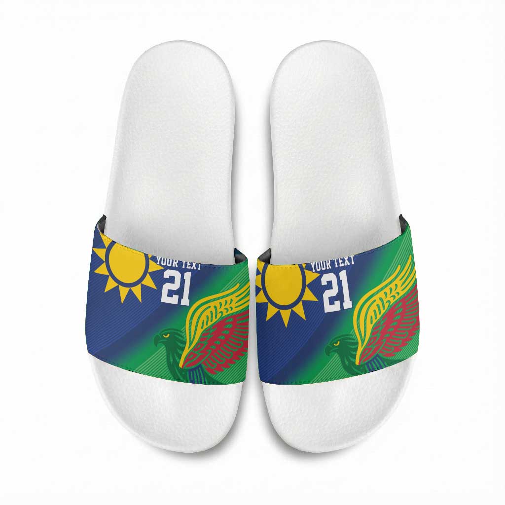 Custom Rugby African Namibia Slide Sandals Welwitschias African Fish Eagle