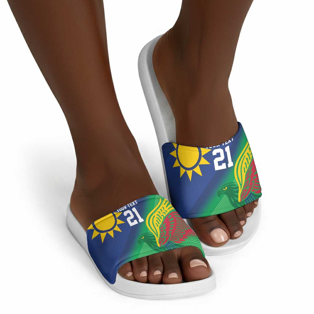 Custom Rugby African Namibia Slide Sandals Welwitschias African Fish Eagle