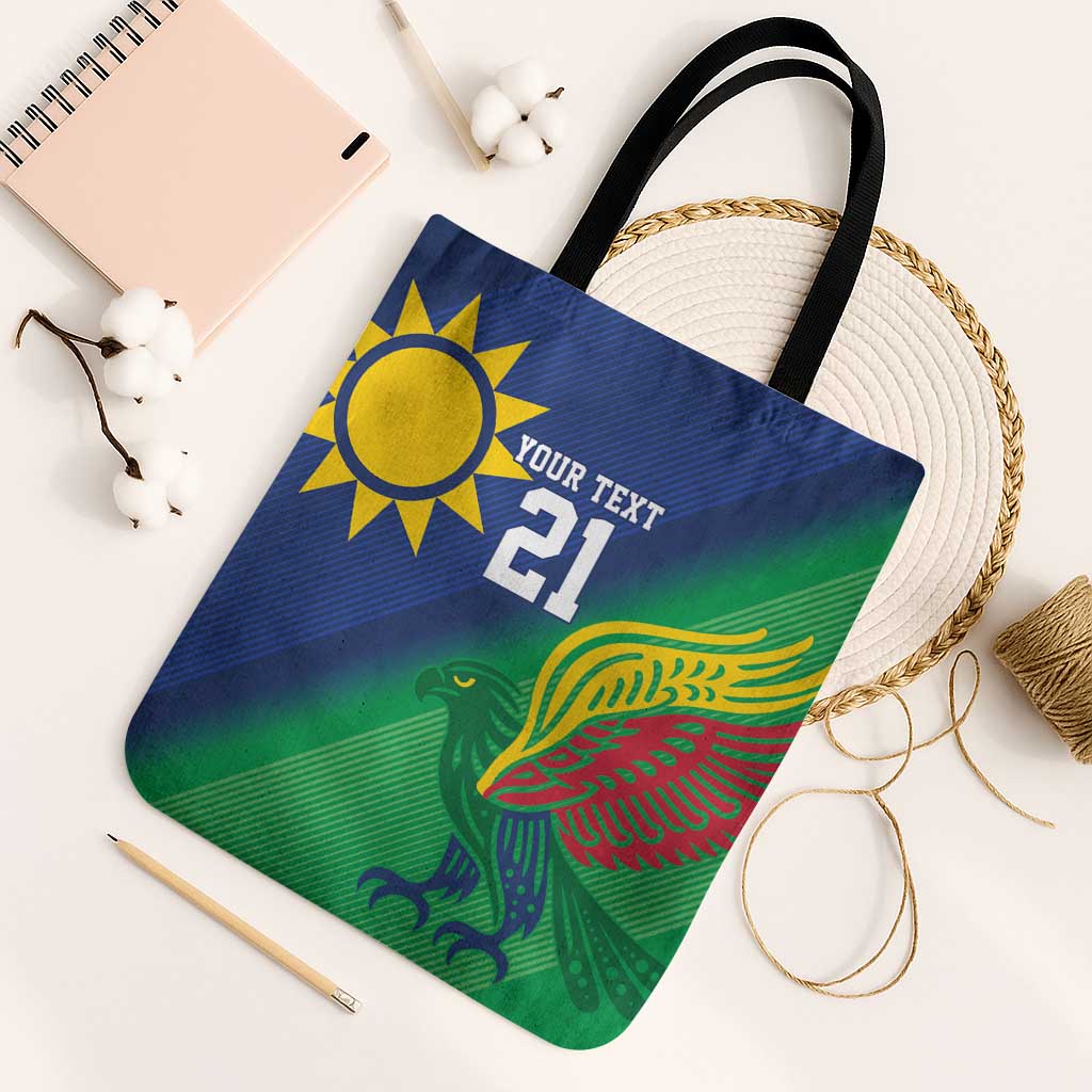 Custom Rugby African Namibia Tote Bag Welwitschias African Fish Eagle