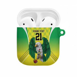 Custom Cricket African Nigeria AirPods Case Najeriya Yellow Greens Eagle