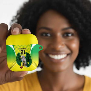Custom Cricket African Nigeria AirPods Case Najeriya Yellow Greens Eagle