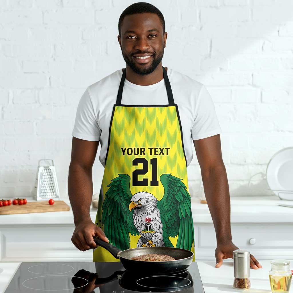 Custom Cricket African Nigeria Apron Najeriya Yellow Greens Eagle
