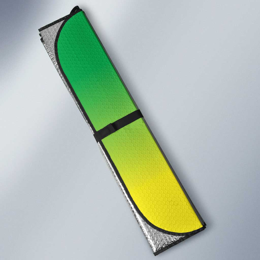 Custom Cricket African Nigeria Auto Sun Shade Najeriya Yellow Greens Eagle