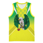 Custom Cricket African Nigeria Basketball Jersey Najeriya Yellow Greens Eagle LT9