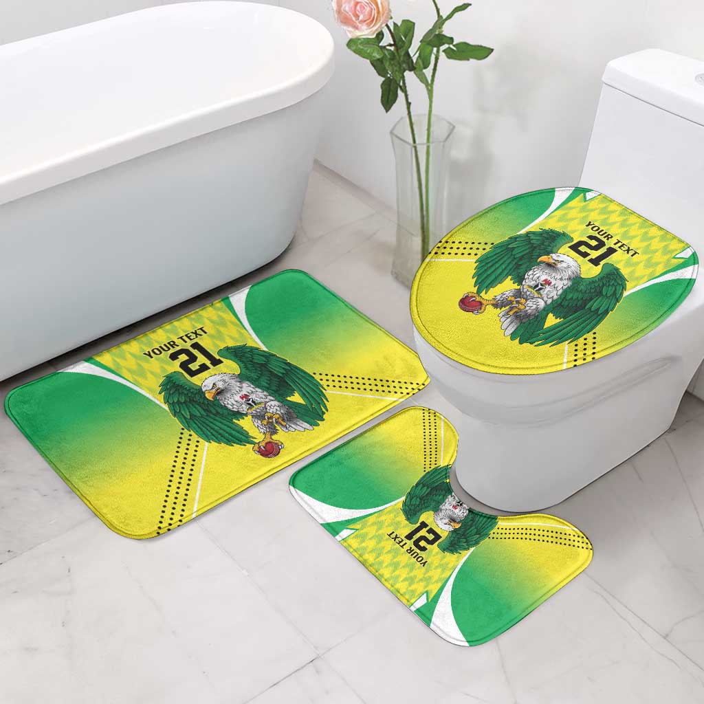 Custom Cricket African Nigeria Bathroom Set Najeriya Yellow Greens Eagle