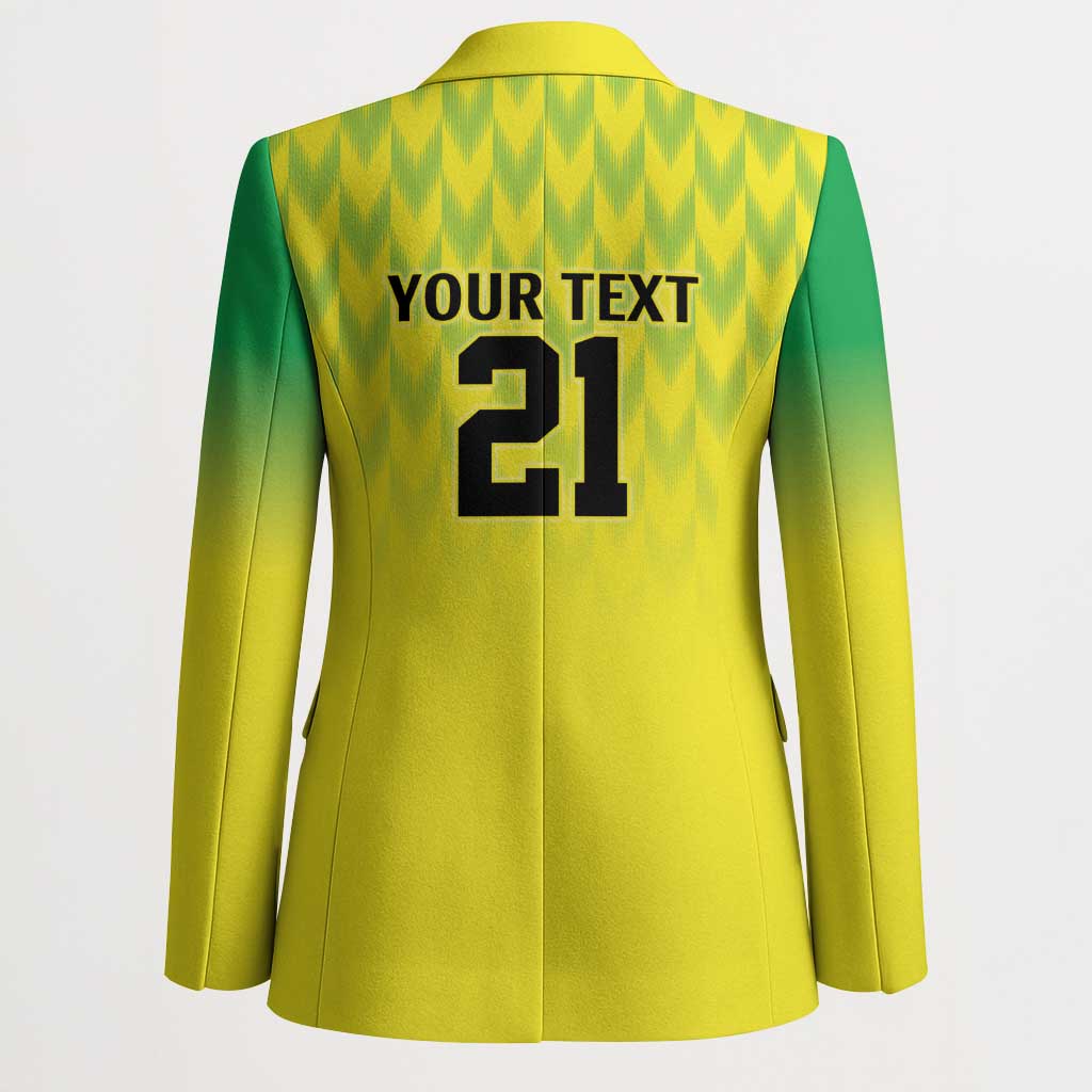 Custom Cricket African Nigeria Blazer Najeriya Yellow Greens Eagle