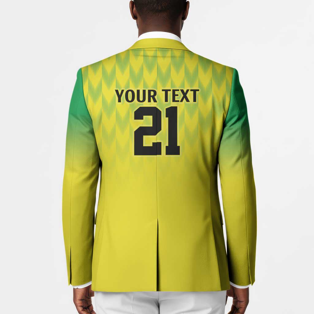 Custom Cricket African Nigeria Blazer Najeriya Yellow Greens Eagle