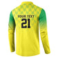 Custom Cricket African Nigeria Button Sweatshirt Najeriya Yellow Greens Eagle
