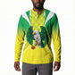 Custom Cricket African Nigeria Button Sweatshirt Najeriya Yellow Greens Eagle
