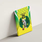 Custom Cricket African Nigeria Canvas Wall Art Najeriya Yellow Greens Eagle - African Pride