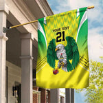 Custom Cricket African Nigeria Garden Flag Najeriya Yellow Greens Eagle - African Pride