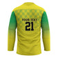 Custom Cricket African Nigeria Hockey Jersey Najeriya Yellow Greens Eagle
