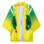 Custom Cricket African Nigeria Kimono Najeriya Yellow Greens Eagle
