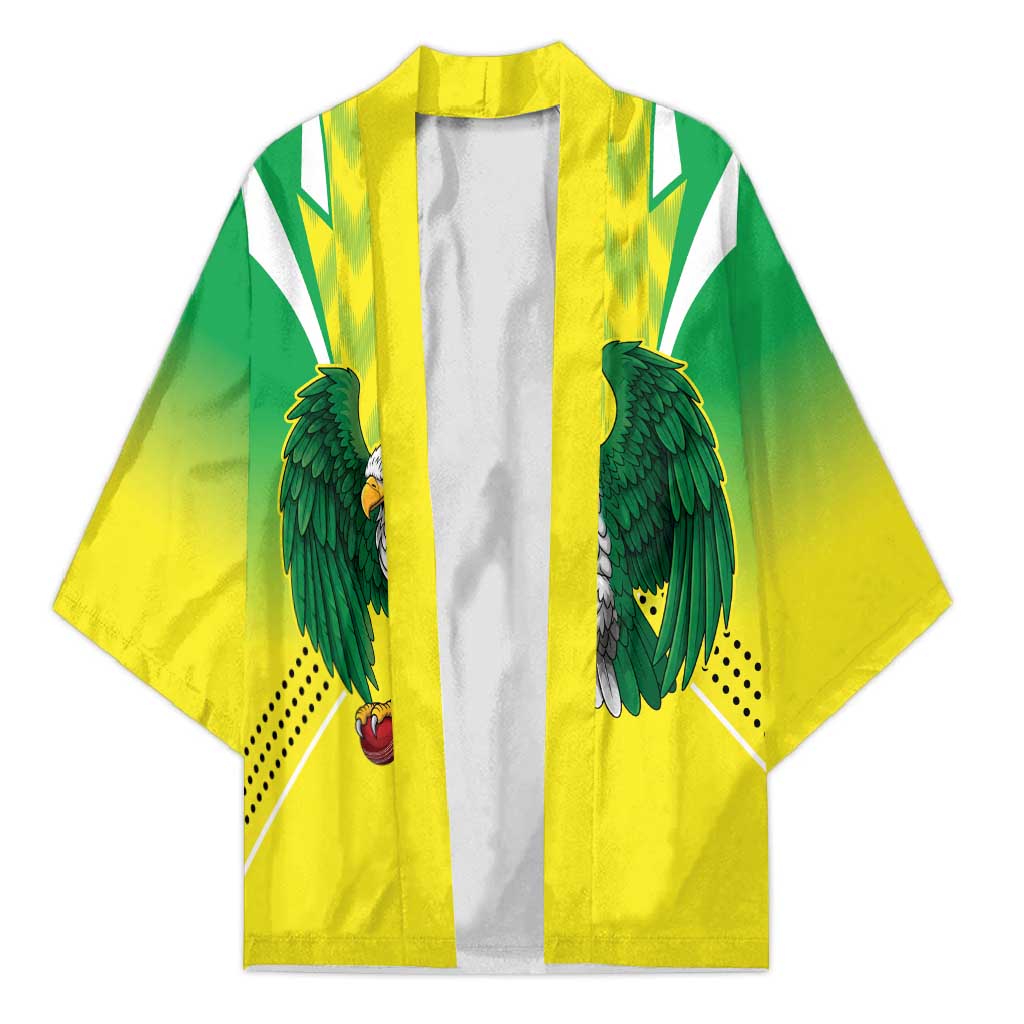 Custom Cricket African Nigeria Kimono Najeriya Yellow Greens Eagle