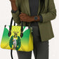 Custom Cricket African Nigeria Leather Bag Najeriya Yellow Greens Eagle