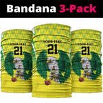 Custom Cricket African Nigeria Neck Gaiter Najeriya Yellow Greens Eagle LT9