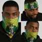 Custom Cricket African Nigeria Neck Gaiter Najeriya Yellow Greens Eagle LT9