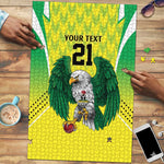 Custom Cricket African Nigeria Puzzle Najeriya Yellow Greens Eagle