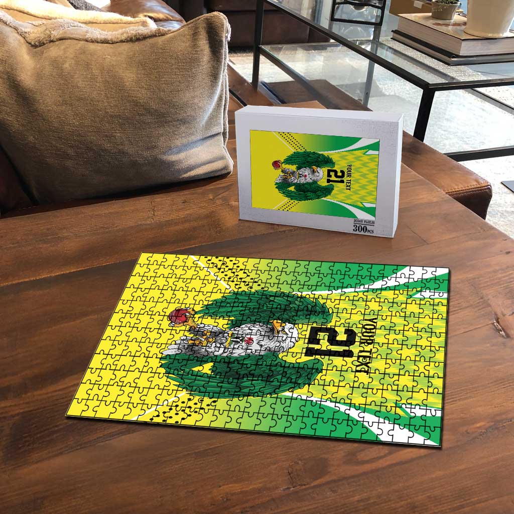 Custom Cricket African Nigeria Puzzle Najeriya Yellow Greens Eagle
