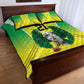 Custom Cricket African Nigeria Quilt Bed Set Najeriya Yellow Greens Eagle - African Pride