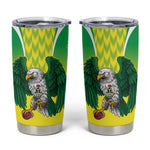 Custom Cricket African Nigeria Tumbler Cup Najeriya Yellow Greens Eagle - African Pride