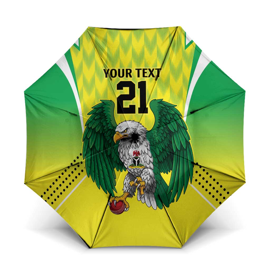 Custom Cricket African Nigeria Umbrella Najeriya Yellow Greens Eagle