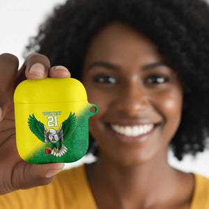 Custom Cricket African Nigeria AirPods Case Najeriya Angry Eagle Flag Motif