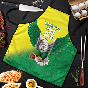 Custom Cricket African Nigeria Apron Najeriya Angry Eagle Flag Motif