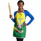 Custom Cricket African Nigeria Apron Najeriya Angry Eagle Flag Motif