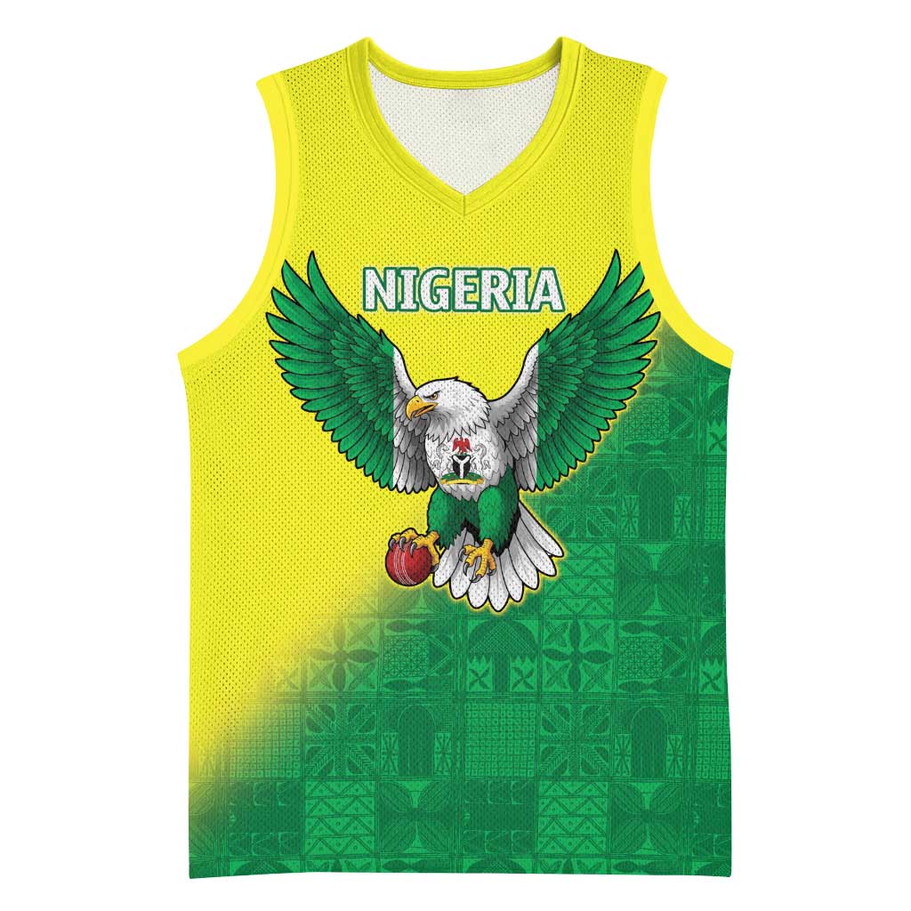 Custom Cricket African Nigeria Basketball Jersey Najeriya Angry Eagle Flag Motif LT9