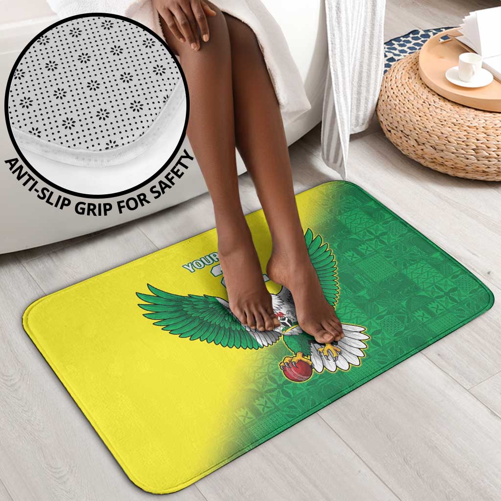 Custom Cricket African Nigeria Bathroom Set Najeriya Angry Eagle Flag Motif