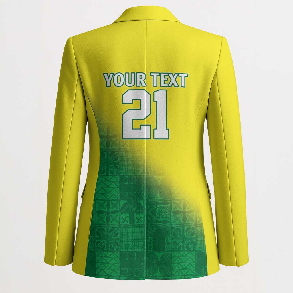 Custom Cricket African Nigeria Blazer Najeriya Angry Eagle Flag Motif