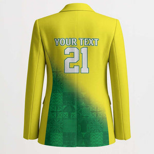 Custom Cricket African Nigeria Blazer Najeriya Angry Eagle Flag Motif